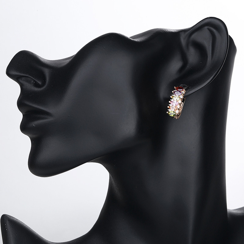 CZ Monarch Butterfly Stud Earrings 