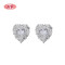 Fashion Minimalist | Blue Aaa Cubic Zirconia | Sterling 925 Silver Heart-Shaped Women Stud Earrings