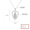 2023 Adjustable Long Chain | Dainty Love Heart Shape Carve | Aaa Cubic Zirconia Cross The Necklace | Silver Choker 925