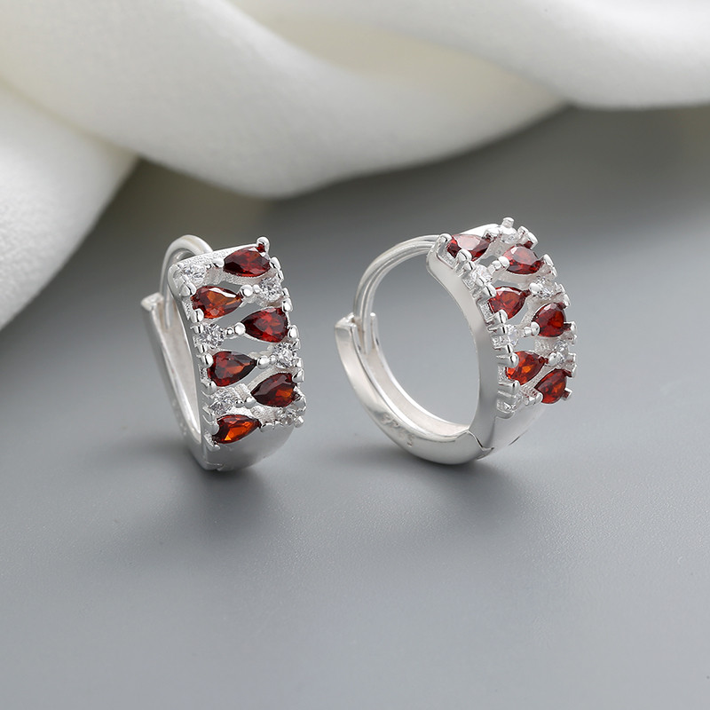 CZ Monarch Butterfly Stud Earrings 