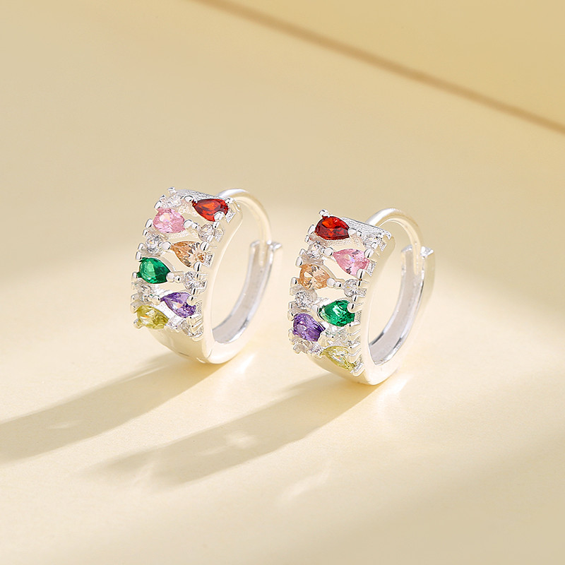 CZ Monarch Butterfly Stud Earrings