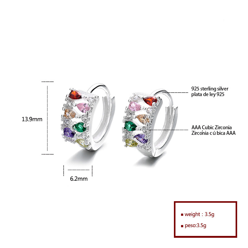 CZ Monarch Butterfly Stud Earrings 