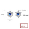 Jewelry Wholesalers Low Price | Solid Simple Snowflake AAA Cubic Zirconia | S925 Silver Stud Earrings
