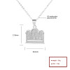 2023 Trendy Chain Church Choker religious sculpture Necklace Silver 925 For Unisex