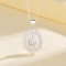 wholesale Aaa Cubic Zirconia Micro Inlay | Religious Sculpture S925 Sterling Silver Necklace