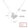 Hot Sale Silver Pendant | Sterling Silver Initial Long Chain Butterfly Necklaces For Women