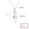 Wholesale Custom Name Necklaces | Double Giraffe 925 Sterling Silver And Aaa Zircon Inlay Chain Necklace For Girls