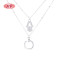 Women Silver Pendant Sterling | Simple Chain Double Necklaces Pendants For Jewelry