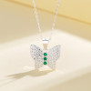 Free Shipping Advanced Aaa Zircon | Butterfly 925 Silver Jewelry Necklace For Women