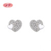 Wholesale High Quality Heart-Shaped | White Cz 925 Sterling Silver Stud Earring For Women Jewelry