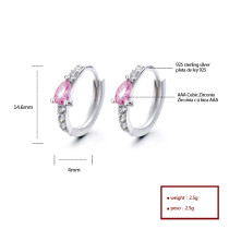 Wholesale 925 Sterling Silver Huggies | Moissonate Aaa Cubic Zirconia | Ear Studs Hoop Earring For Women Jewelry
