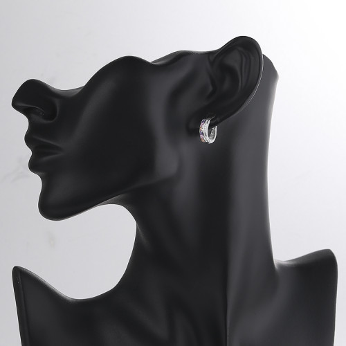 2023 Wholesale Vintage Aaa Cubic Zircon | Silver Designs Beautiful Huggies Earring | 925 Sterling Silver Hoop Earrings For Women