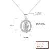 Joyería HD al por mayor Circonita de lujo 3A | Collar de dios religioso con dije de plata de ley 925 | Colgante para mujer joyería