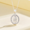 Hd Jewelry Wholesale Luxury 3A Zirconia | 925 Sterling Silver Charm Religion God Necklace | Pendant For Women Jewlery