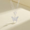 Wholesale Vintage Bulk 3A Zirconia | 925 Sterling Silver Double Layer Butterfly Pendant | Necklaces For Charm Women Jewlery