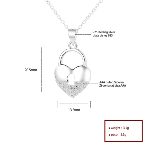 Wholesale 925 Silver Heart Pendants | Fashion Necklaces For Dainty Womens