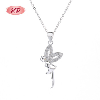 Mother Daughter Matching Dragonfly Angel Statement | Vintage Aaa Zircon Pendant | Necklace Silver 925 For Mama