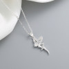 Mother Daughter Matching Dragonfly Angel Statement | Vintage Aaa Zircon Pendant | Necklace Silver 925 For Mama