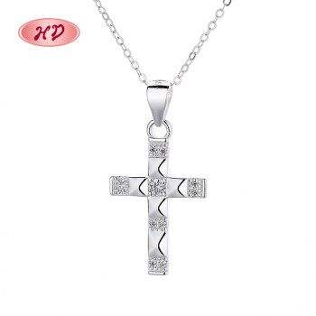 Mexico Pendant Silver S925 | Sterling Silver Cubic Cross Custom Engraved Necklace Pendant