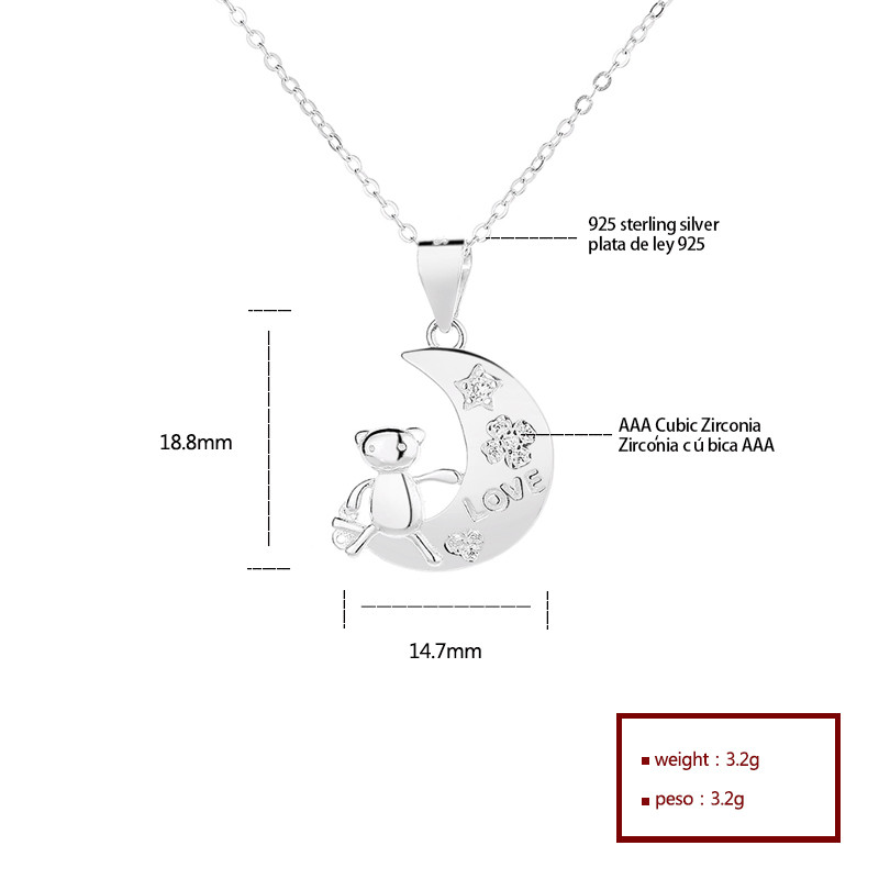 S925 Pendientes de botón de corazón de plata