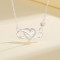 Wholesale Fashion Jewelry: Stainless Steel Glossy Sterling Heart Bow with S925 Sterling Supplies and Cz Zircon - Fast Shipping & Professional Service