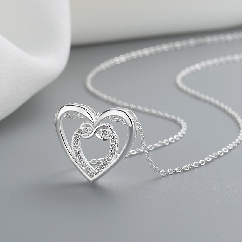 S925 Silver Heart-shaped Necklace
