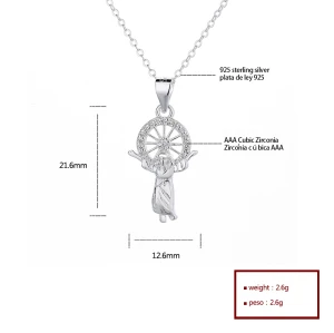925 Sterling Silver Hollow Zircon Pendants for Wholesale - Perfect for Jewelry Making