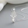 925 Sterling Silver Hollow Zircon Pendants for Wholesale - Perfect for Jewelry Making