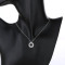 Wholesale Fashion Jewelry: Trendy Sterling Silver Necklace Pendant with Cubic Zirconia Emoji Design
