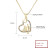 Luxury 18K Gold Filled Heart Necklace with 3A Zircon Cubic Zirconia - Wholesale and Customizable