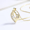 Luxury 18K Gold Filled Heart Necklace with 3A Zircon Cubic Zirconia - Wholesale and Customizable