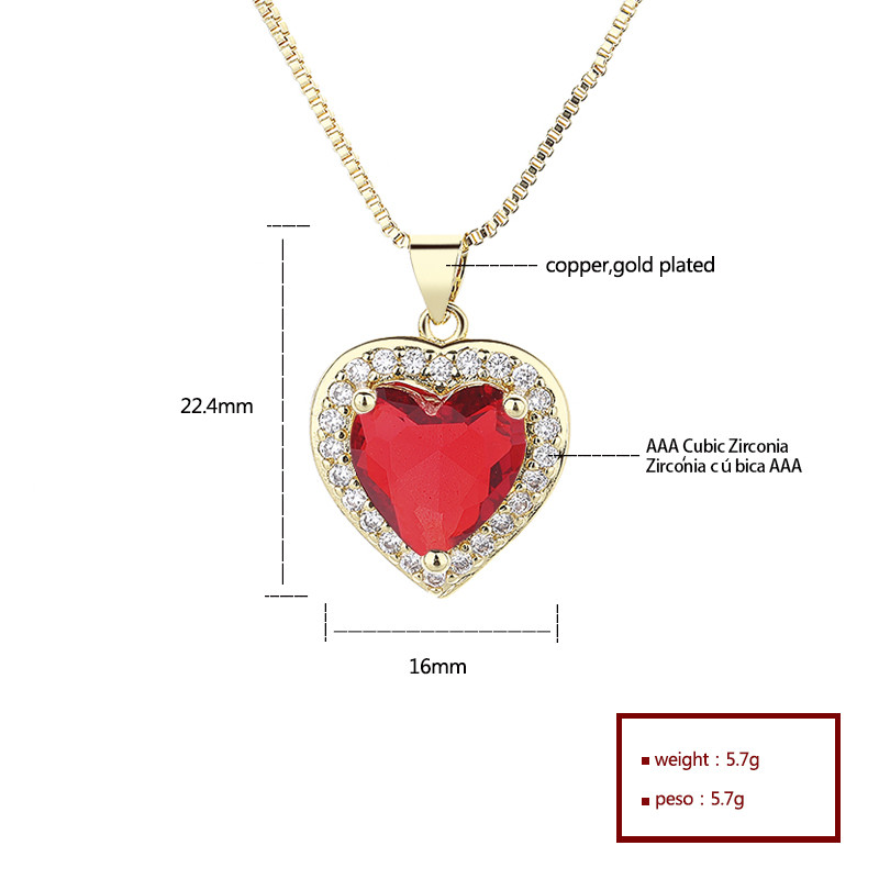 Glistening Elegance: Unveiling the 18k Gold-Plated Heart Necklace