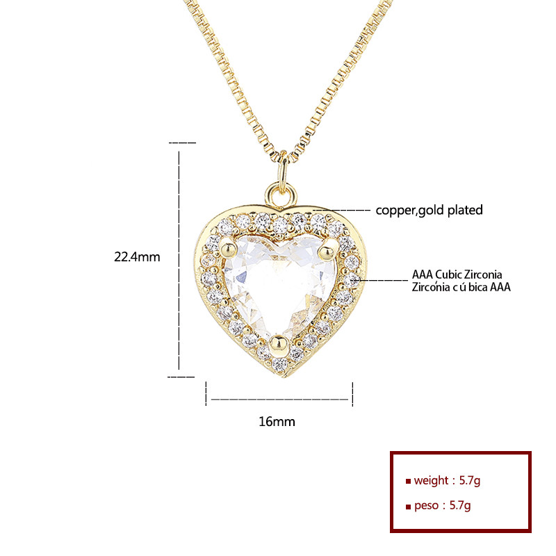 Glistening Elegance: Unveiling the 18k Gold-Plated Heart Necklace