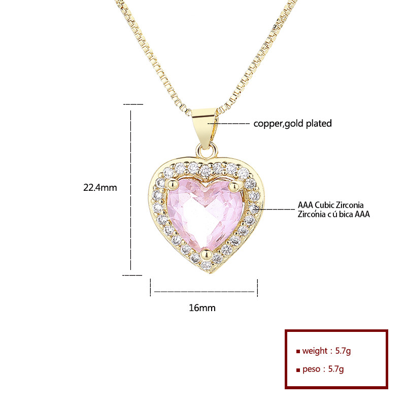 Glistening Elegance: Unveiling the 18k Gold-Plated Heart Necklace