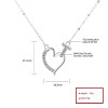 Obtenga lo último en moda: collar con colgante de corazón vintage al por mayor en plata 925 con opciones de personalización de circonitas