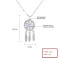 Wholesale Fashion Jewelry: Customizable 925 Sterling Silver Dreamcatcher Necklaces with Zirconia Pendants