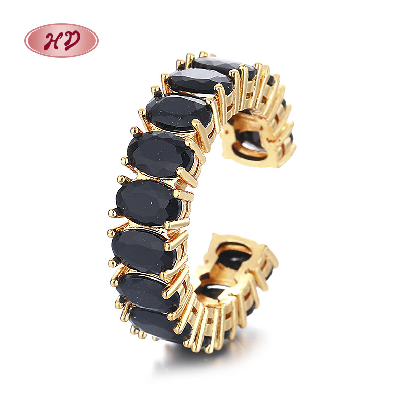 Elevate Your Style with Our Classic 18k Brass Gold-Plated Zircon Ring