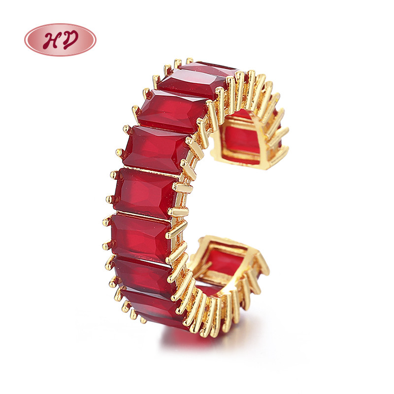 Elevate Your Style with Our Classic 18k Brass Gold-Plated Zircon Ring