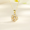 Wholesale Fashion Jewelry: Customizable 18K Gold Filled Flower Necklaces for Women