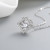 Bulk Order Zirconia Silver Necklace - Wholesale, 925 Sterling, Square Pendant, Women's Jewelry