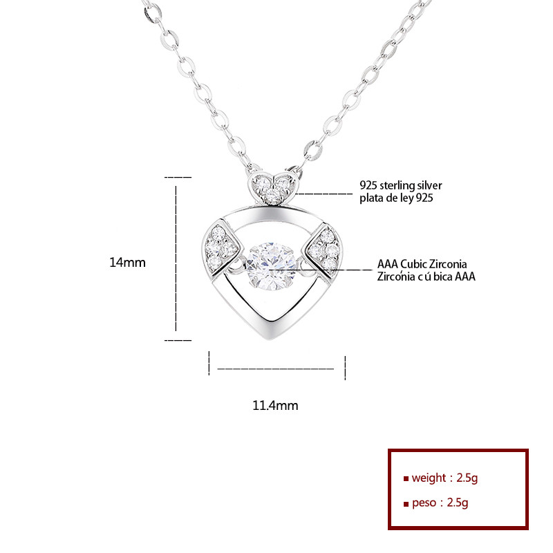 The Timeless Elegance of the Cross Heart Zircon Silver Necklace