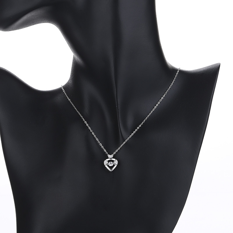The Timeless Elegance of the Cross Heart Zircon Silver Necklace