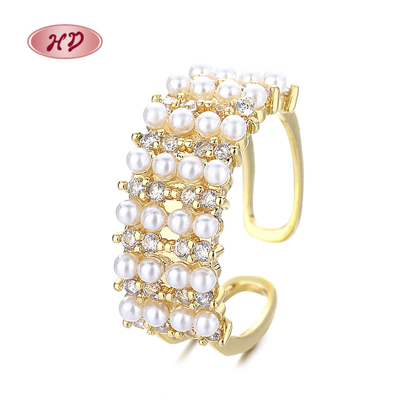 Discover the Pearl Zircon Gold-Plated Ring Series