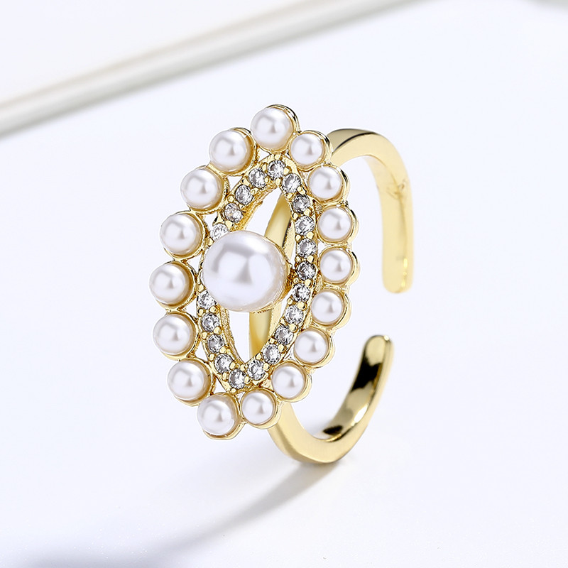 Discover the Pearl Zircon Gold-Plated Ring Series