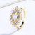 Women Fashion Jewelry Aaa Cubic Zirconia Eternity Band In 18K Brass Gold-Plating Pearl Ring For Hd Jewelry Wholesale