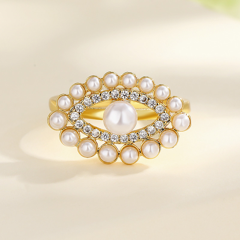 Discover the Pearl Zircon Gold-Plated Ring Series