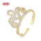 Exclusive Wholesale Crown Rings - 18K Gold Plated with AAA Cubic Zirconia Halo Crown Ring