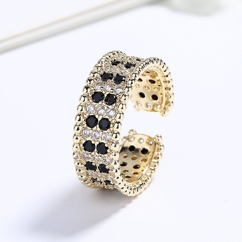 Classic Colored Zircon Gold-Plated Rings