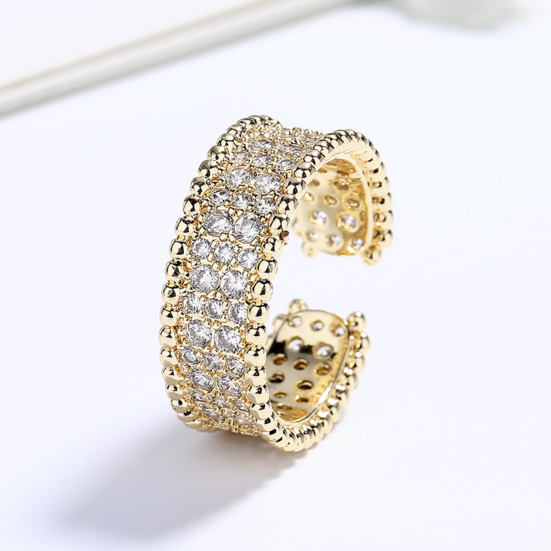 Classic Colored Zircon Gold-Plated Rings