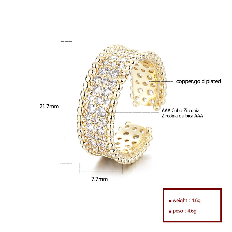 Classic Colored Zircon Gold-Plated Rings